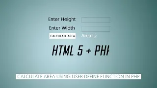 Calculation Using HTML input with User Define Function in php