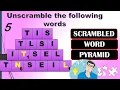 Scrambled Word Pyramid 3 Let s Give It A Shot
