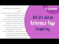 Formatting the APA Reference Page in Google Docs 6th Edition Scribbr