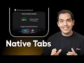 Liquid Glass Tabs with Expo Router v6 Native Tabs