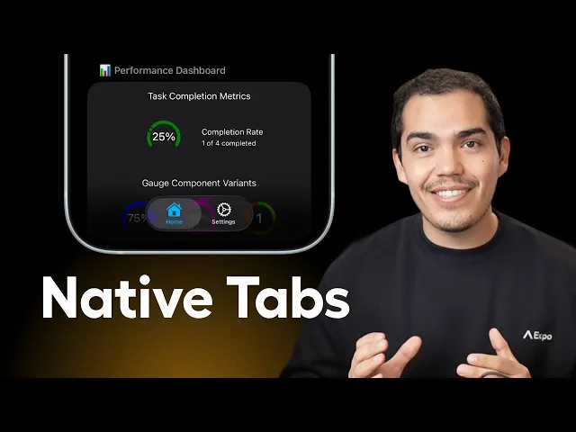 Liquid Glass Tabs with Expo Router