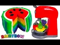 Download Lagu Creating a Watermelon Rainbow Cake with Dough