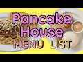 Pancake House Menu Prices Philippines Restaurant Menu