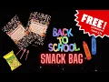 BACK TO SCHOOL SNACK BACK FREE TEMPLATE DIY
