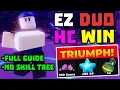 DUO New Hardcore Triumph with No Skill Tree Full Guide TDS Tower Defense Simulator