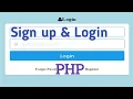 php oop login and sign up - php mysql user login and