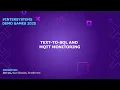 Text-to-SQL and MQTT Monitoring