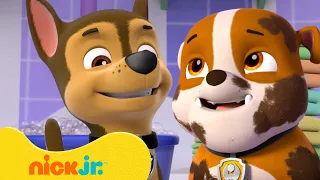 PAW Patrol Bath Time 🛁 ft. Chase & Rubble | 10 Minute Compilation | Nick Jr.