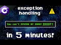 C exception handling