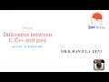 Difference between C C and Java