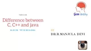 Difference between C C and Java