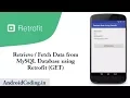 Android Fetch data from database using retrofit library GET Fetch data using retrofit library