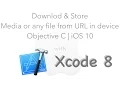 Download and Store media or any file from URL in device Objective C iOS 10 Xcode 8