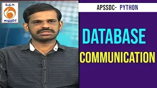 Database Communication Epi 1 Python Training Program APSSDC Mana TV