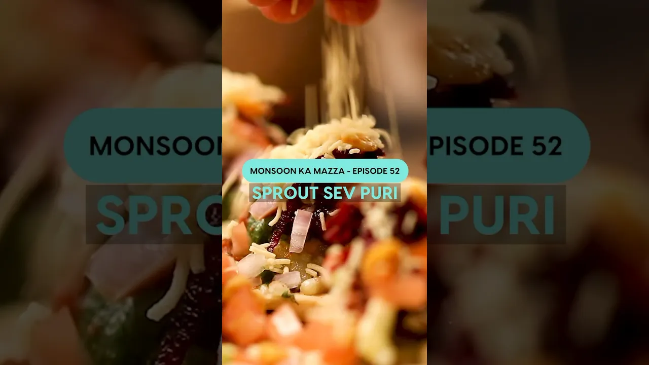 Craving a Healthy Snack? Try Sprout Sev Puri Today! #shorts #youtubeshorts #healthysnacks