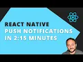 React Native Push Notifications Expo managed workflow compatible