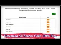 How to Insert Data Bootstrap Modal by using Ajax PHP Insert Data using Bootstrap Modal