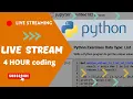 Python for beginners Live stream coding education Python Exercises
