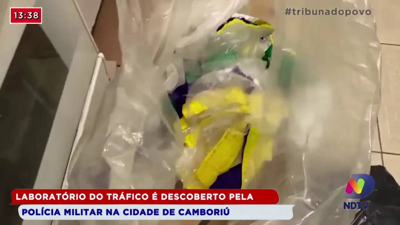 Laboratório do tráfico é descoberto pela Polícia Militar na cidade de Camboriú