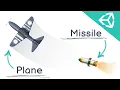 Homing Missile and Plane in Unity Unity Tutorial