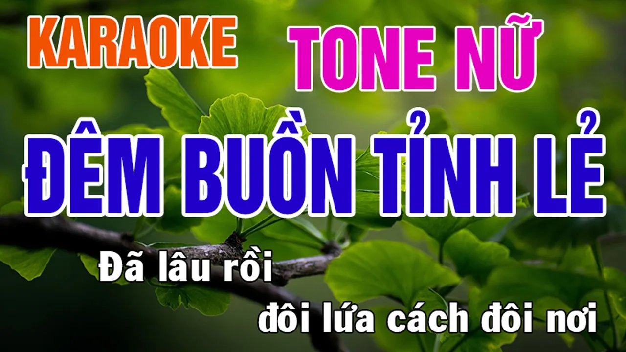 Đêm Buồn Tỉnh Lẻ Karaoke Tone Nữ Nhạc Sống - Phối Mới Dễ Hát - Nhật Nguyễn