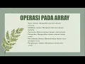 Materi Array pada bahasa pemrograman java