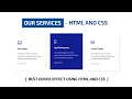 Responsive Our Services Section Using HTML and CSS Services Section Html Css Crown Coder