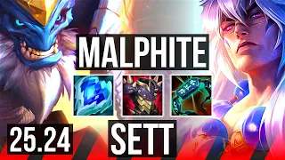 MALPHITE vs SETT TOP Good KDA 14 KR Diamond 25 24
