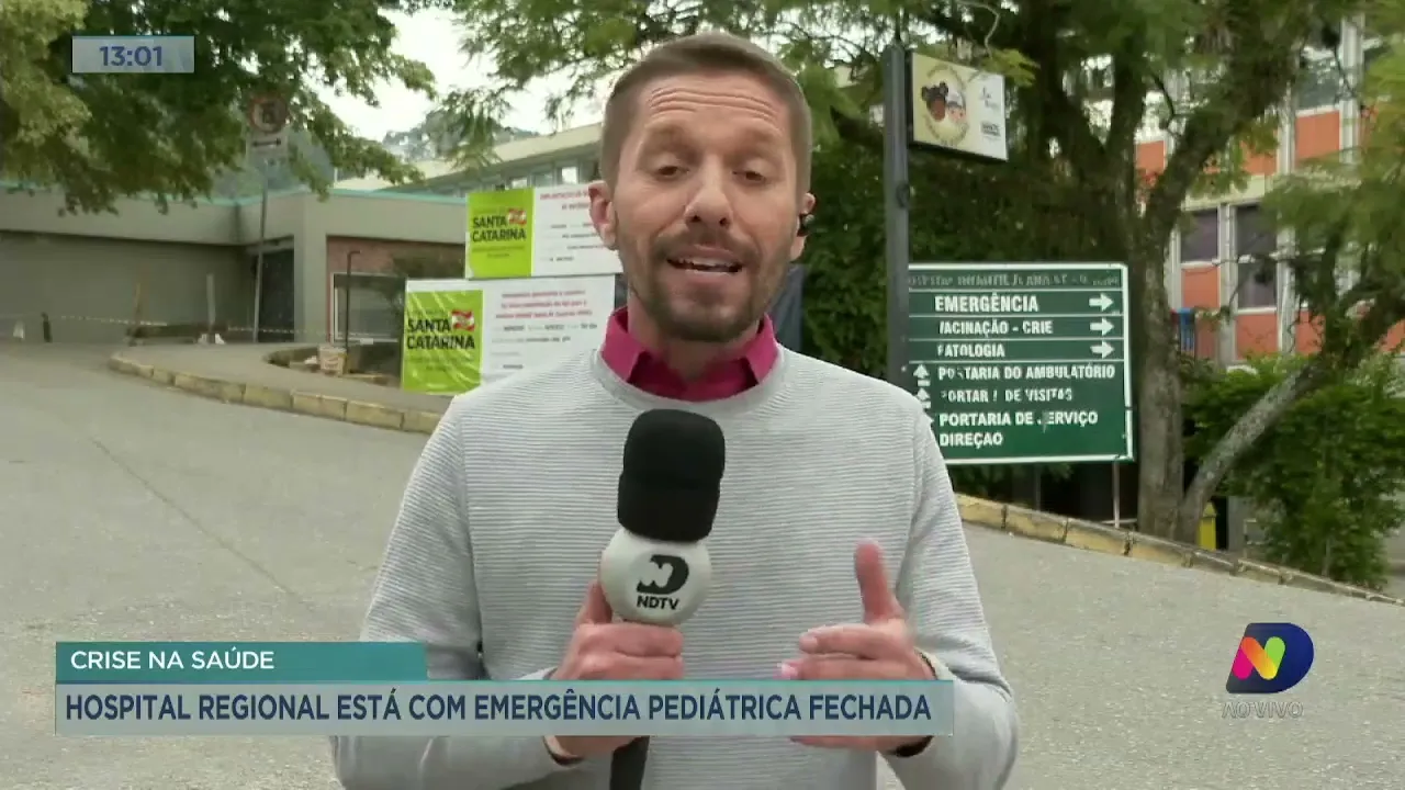 Hospital Regional está com emergência pediátrica fechada