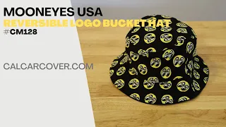 Mooneyes Eyeball Logo Reversible Adult Black Bucket Hat CM128
