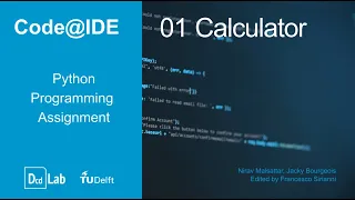 Code IDE Python Programming Assignment 1 Calculator