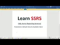 SSRS Using Parameter Default Values And Available Values