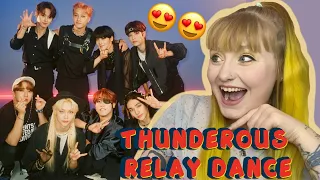 Download STRAY KIDS '소리꾼' THUNDEROUS (4K) DANCE RELAY REACTION MP3