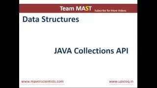 Java Collections API Overview Team MAST