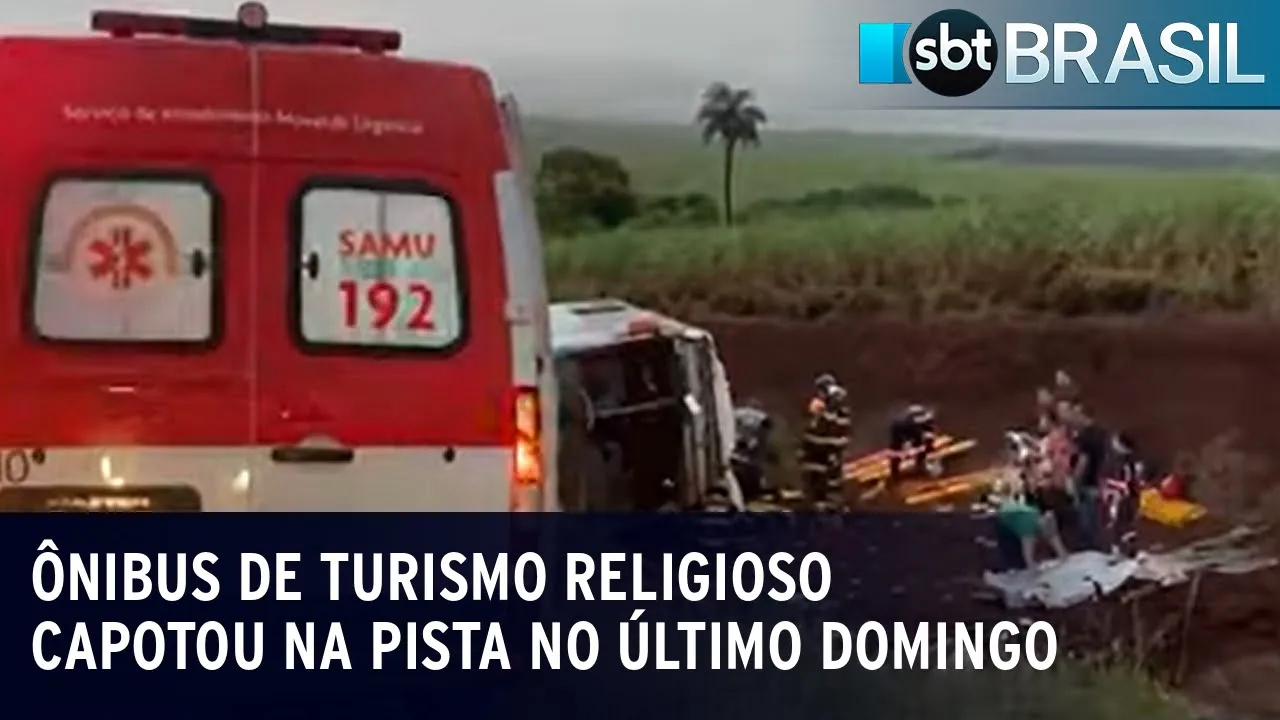 Acidente de ônibus deixa 12 mortos no interior de São Paulo | SBT Brasil (02/10/23)