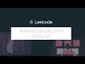 Remove Duplicates From Sorted List - Leetcode Javascript
