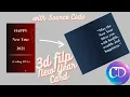 Pure CSS Flip Animation Card Happy New Year 2021 Flip card Pure CSS