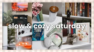 cozy vlog lazy Saturday book haul hobby lobby decor gaming night