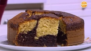 كيكة جوز هند وشيكولاتة نجلاء الشرشابي 