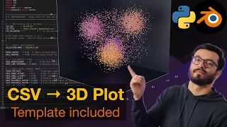 Blender 4 x Python Turn Any CSV into a Cinematic 3D Scatter Plot