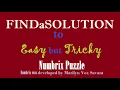 FINDaSOLUTION to Easy but Tricky Numbrix Puzzle