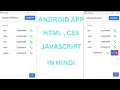 ANDROID APP DEVELOPMENT IN HINDI HTML CSS JAVASCRIPT Justforcode