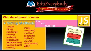 JavaScript String methods substr subString slice etc Web development