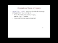 Python A First Look at Lists the range Function