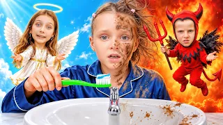 ENGEL vs. TEUFEL! 😇😈 Gute Gewohnheiten vs. schlechte Gewohnheiten!