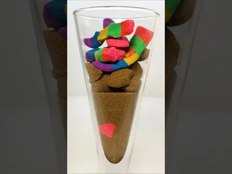Very Satisfying and Relaxing, Kinetic Sand ASMR, Drop and Squish Sand