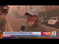 Actor Steve Guttenberg helping fire crews by moving cars near Pacific Palisades brush fire