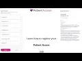 Patient Access Registering for Patient Access v2
