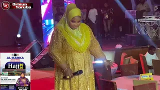 alhaja aminat ajao obirere the queen of music life performance on stage at finest show
