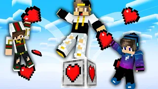 ماين كرافت ولكن سباق بلوكات حظ انا ضد اصدقائي بلوكات حظ النار والجليد 